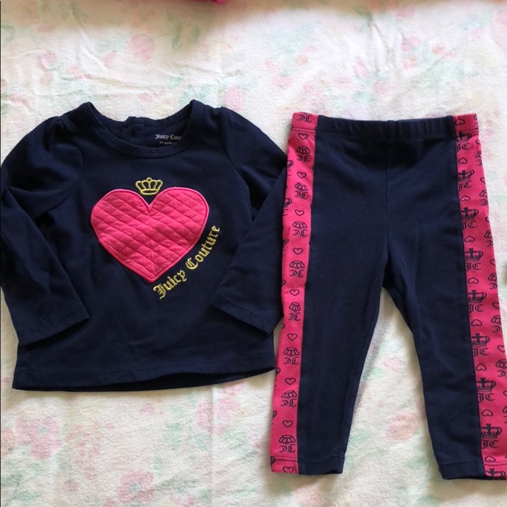 Juicy Couture outfits- lot of 2 SZ 12 months